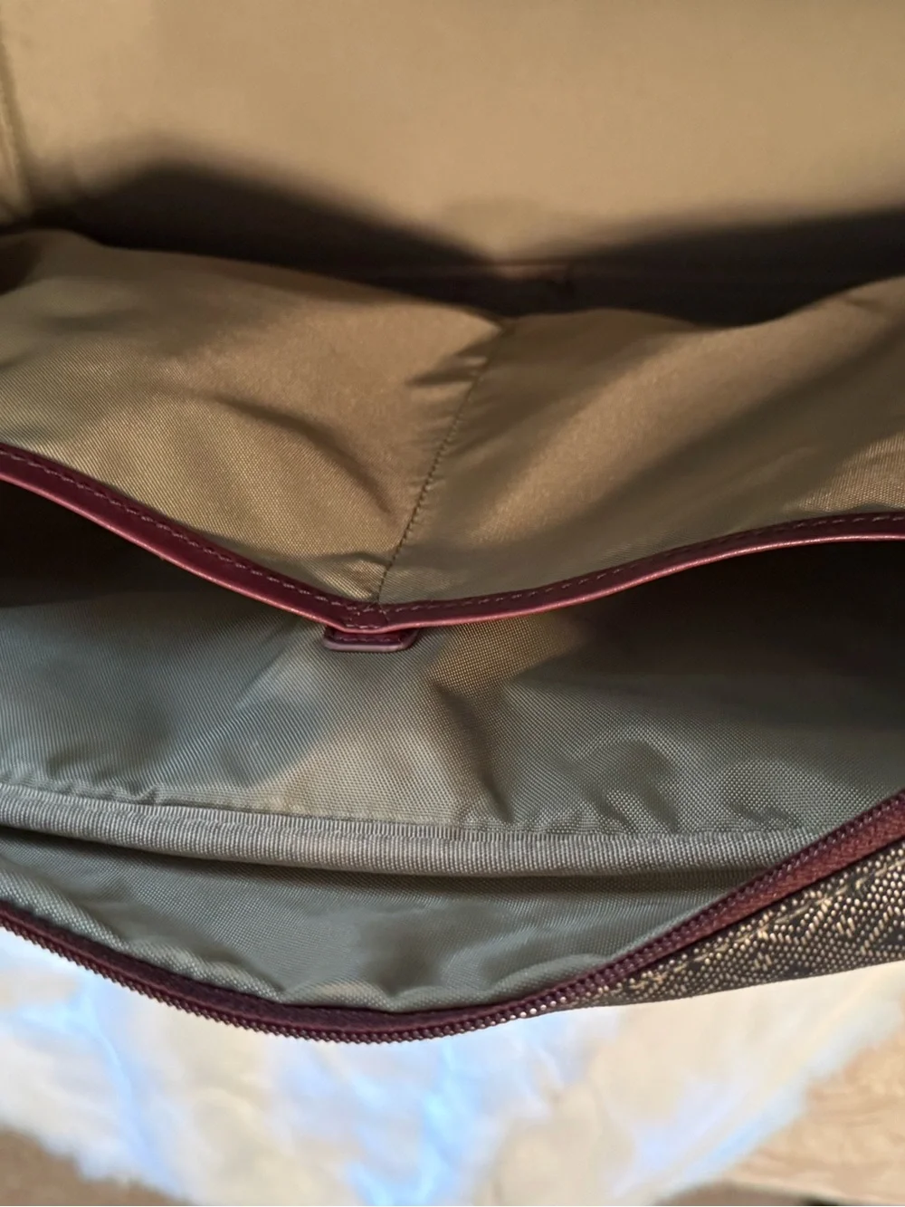 Vintage Hartmann Diamond Wings Leather Trim Travel Tote Weekender Duffel Bag